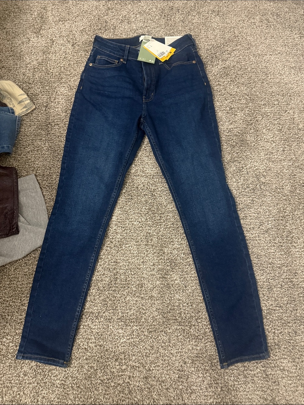 H&M Dark Blue Stretch Skinny Jeans NWT